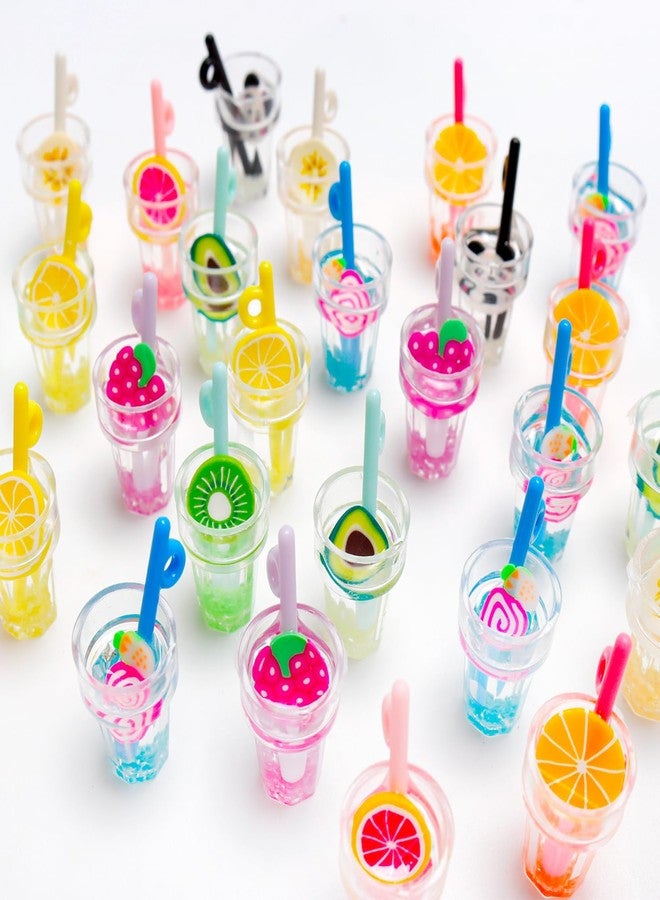 Aydinids 30 Pcs Miniature Food Drinks 1:12 Miniature Drink Juice Mini House Drink Accessories Bar Decor DIY Craft - Image 5