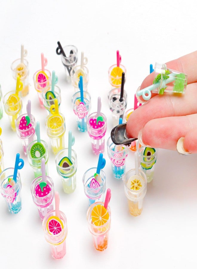 Aydinids 30 Pcs Miniature Food Drinks 1:12 Miniature Drink Juice Mini House Drink Accessories Bar Decor DIY Craft - Image 2