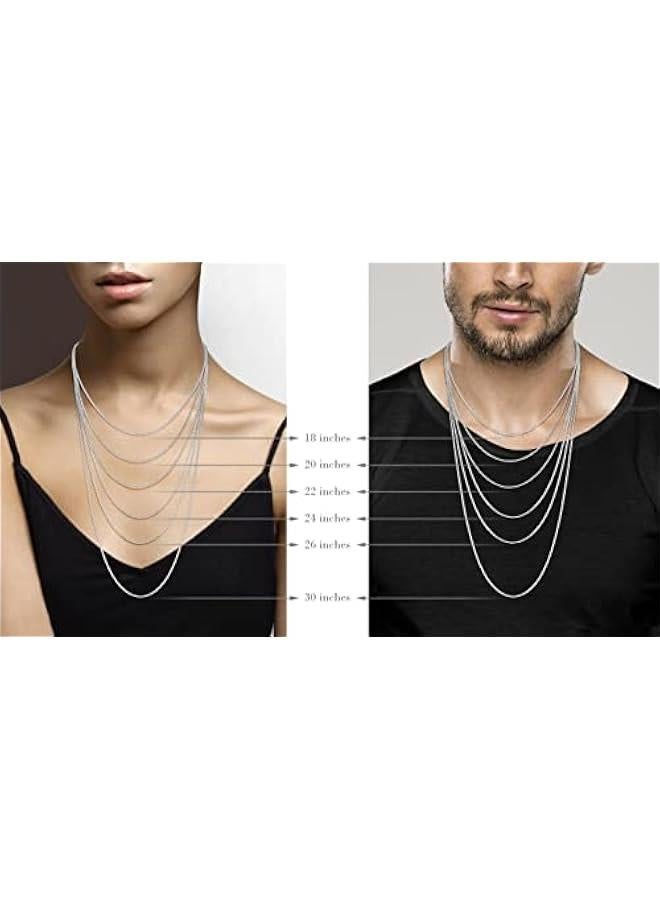 Arabest Italian 925 Sterling Silver Solid 2mm Round Box Chain Necklace for Women Men, Made in Italy - Image 5