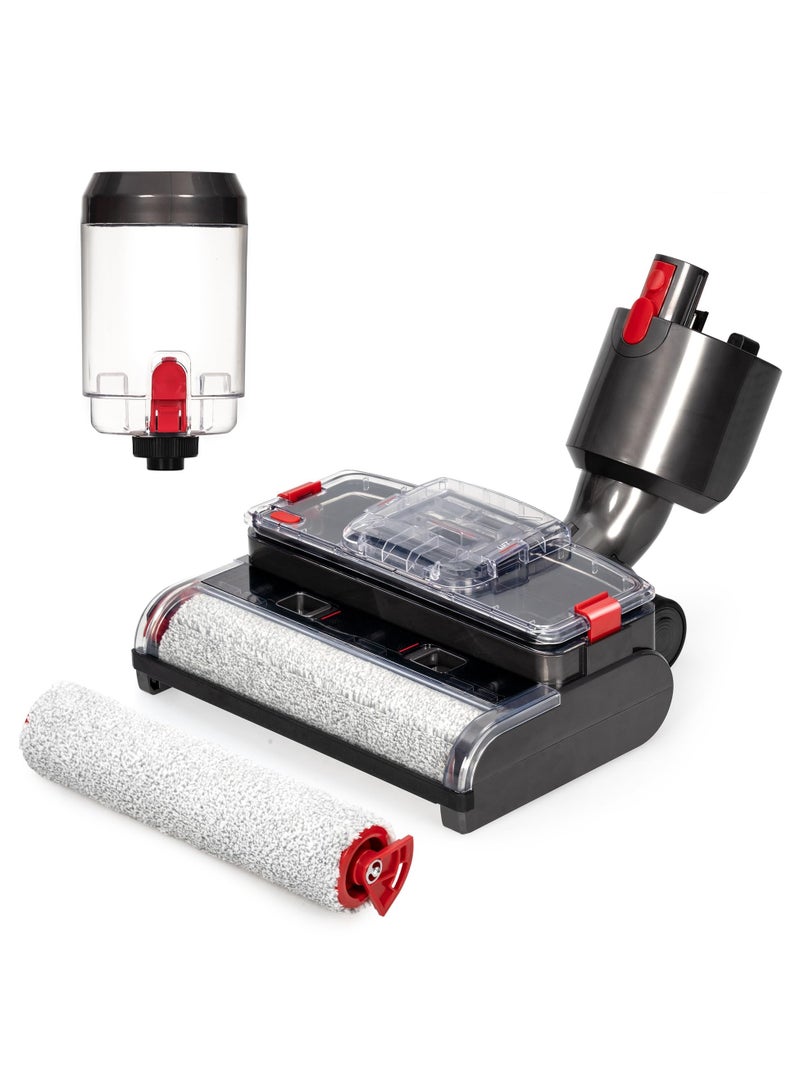 SYOSI Electric Wet Dry Mopping Head for Dyson V8 V7 V10 V11 V15 Vacuum Cleaner Automatic Cleaning Roller Brush for Sticky Messes and Pet Hair Steam Vacuum Filter Accessory for Hard Floors and Area Rugs  - Image 1