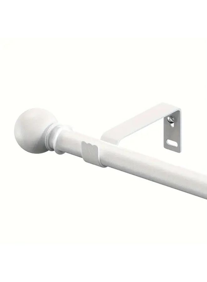 Modern Minimalist Adjustable Curtain Rod 30 145 Inches Matt Black Finish - Image 1
