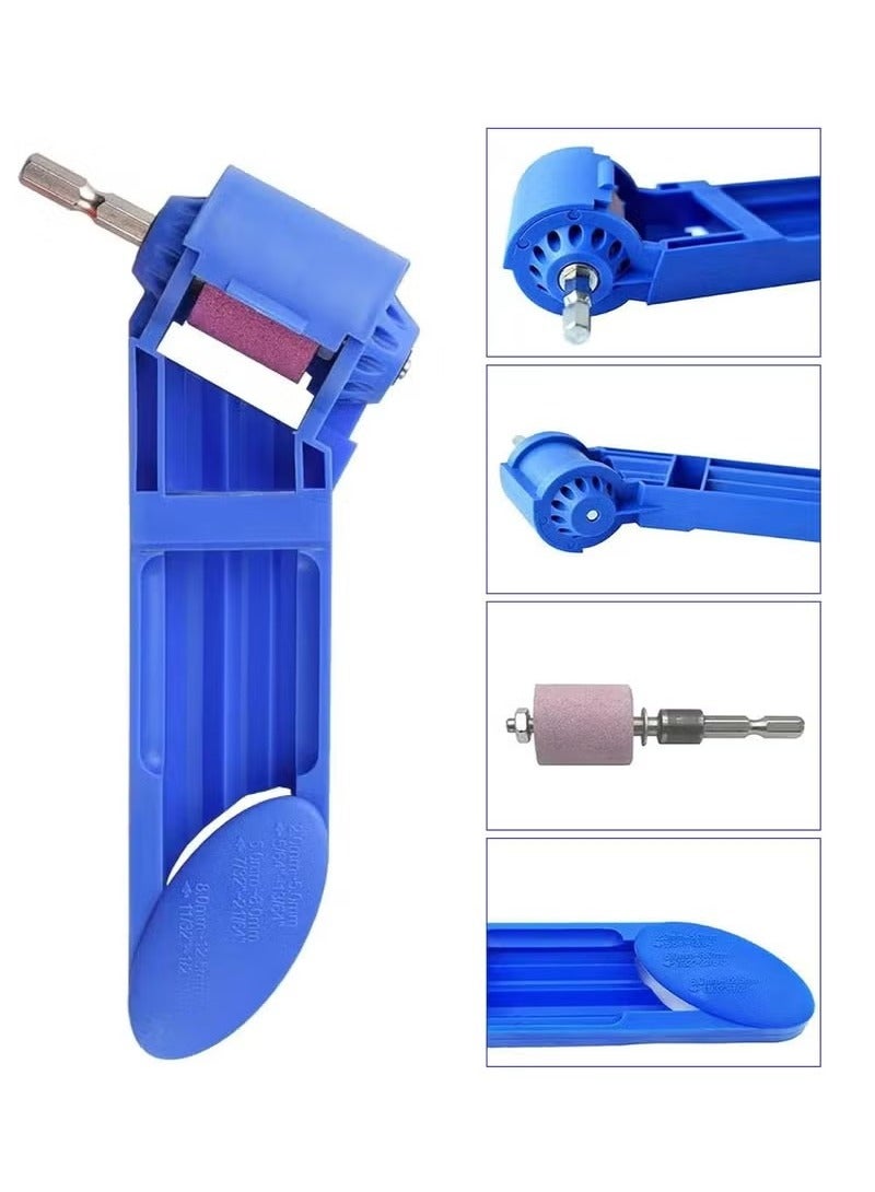 Drill Bit Sharpener, Portable Straight Shank Twist Drill Grinder Sharpening Machine,Grinding Tool Incisive Polishing Machine for Grinding Iron Drills  - Image 2