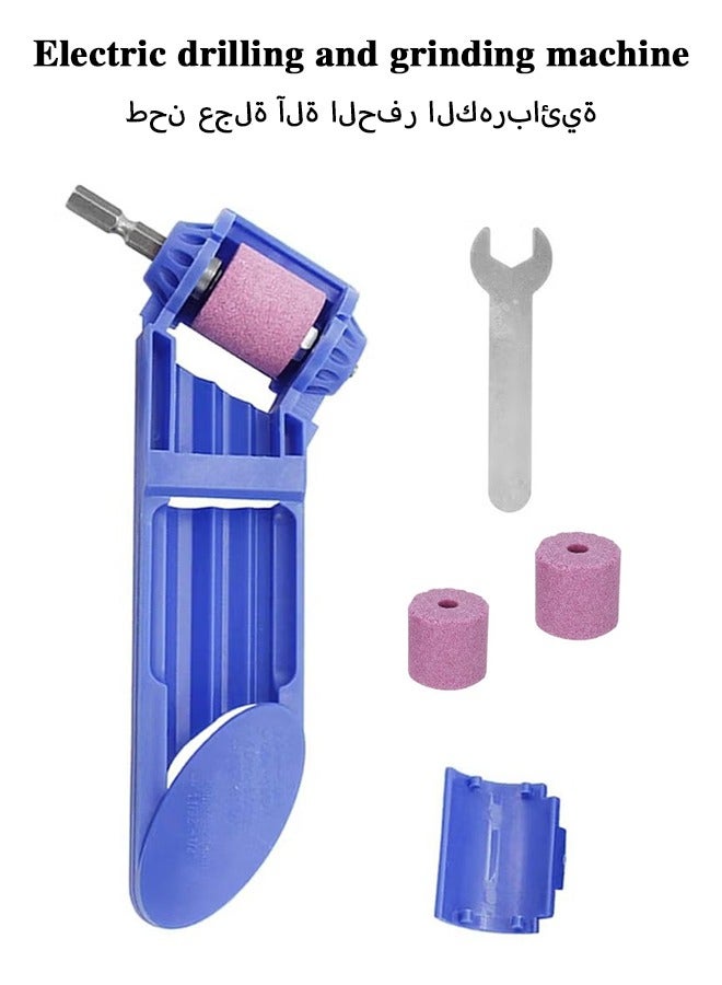 Drill Bit Sharpener, Portable Straight Shank Twist Drill Grinder Sharpening Machine,Grinding Tool Incisive Polishing Machine for Grinding Iron Drills  - Image 1