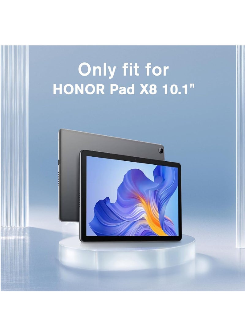 روك بو متوافق مع حافظة Honor Pad X8 مقاس 10.1 بوصة تم إصدارها عام 2022، غطاء مرن مقاوم للصدمات ومضاد للخدش وغطاء حماية شفاف من مادة TPU لجهاز Honor Tablet X8 - Image 2