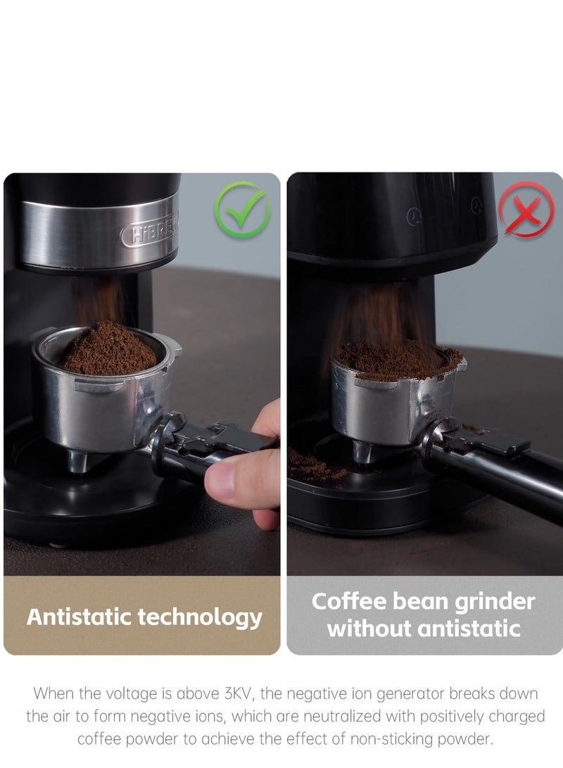 HiBREW Automatic Burr Mill Electric Coffee Grinder with 34 Gears for Espresso American Coffee Pour Over Visual Bean Storage  G3 - Image 5