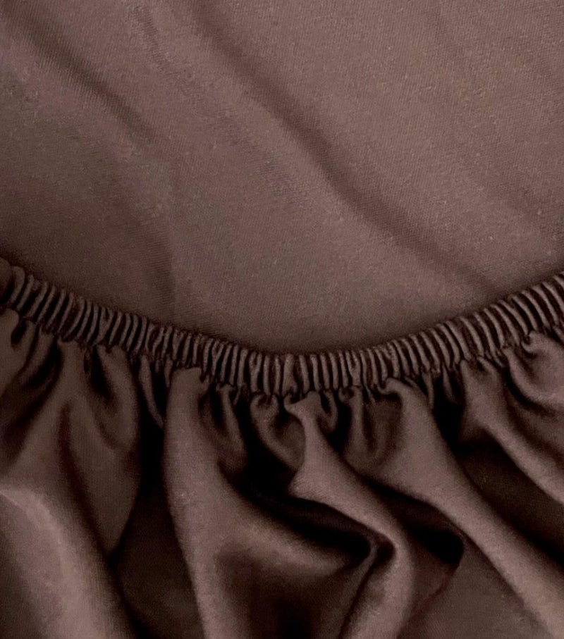 AMAZE ATTIRES Stretchable/Spandex Printed Sofa Slip Cover, Pack of 4 Sofa seat Covers can use for livingroom, Couch, Wooden Sofas & Offices (Solid Brown) - Image 5