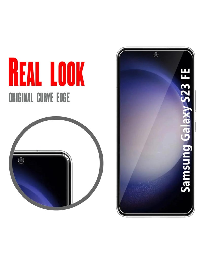 Full Screen Tempered Glass Screen Protector For Samsung Galaxy S23 FE-Clear - Image 2