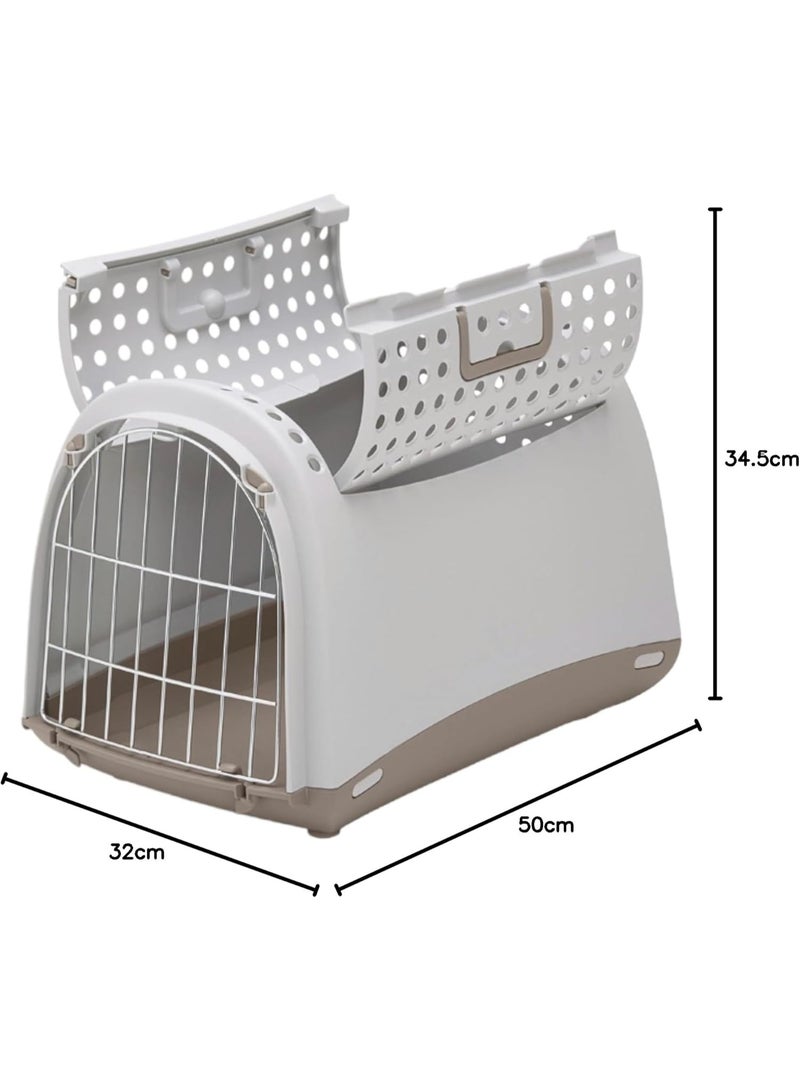 IMAC Linus Cabrio - Carrier For Cats And Dogs-Grey- 50X32X34.5CM - Image 4