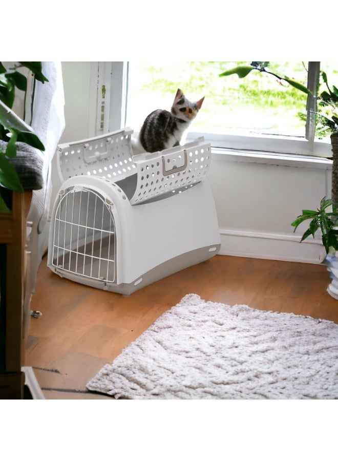 IMAC Linus Cabrio - Carrier For Cats And Dogs-Grey- 50X32X34.5CM - Image 2
