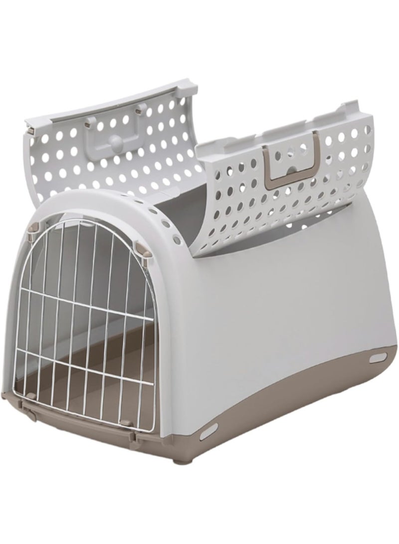 IMAC Linus Cabrio - Carrier For Cats And Dogs-Grey- 50X32X34.5CM - Image 1