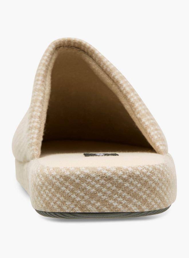 Le Confort Men Houndstooth Bedroom Slippers - Image 4