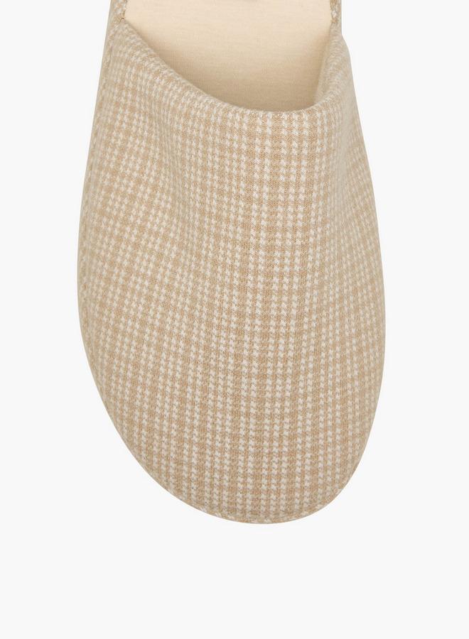 Le Confort Men Houndstooth Bedroom Slippers - Image 3