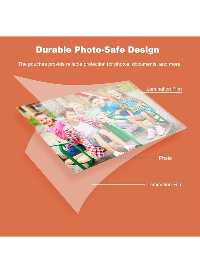 erorex 100 Pack Laminating Sheets Holds 8.5 X 11 Inch Sheets 5 Mil Clear Thermal Laminating Pouches 9 X 11.5 Inch Lamination Sheet Paper For Laminator  - Image 4