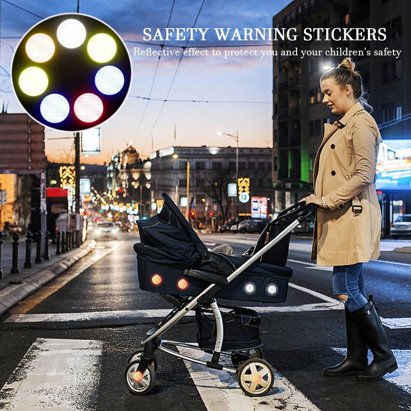 TRKETK 50 Pieces Reflective Tape Stickers, Bicycle Reflective Strips Adhesive Reflective Stickers for Car Warning Stickers - Image 5
