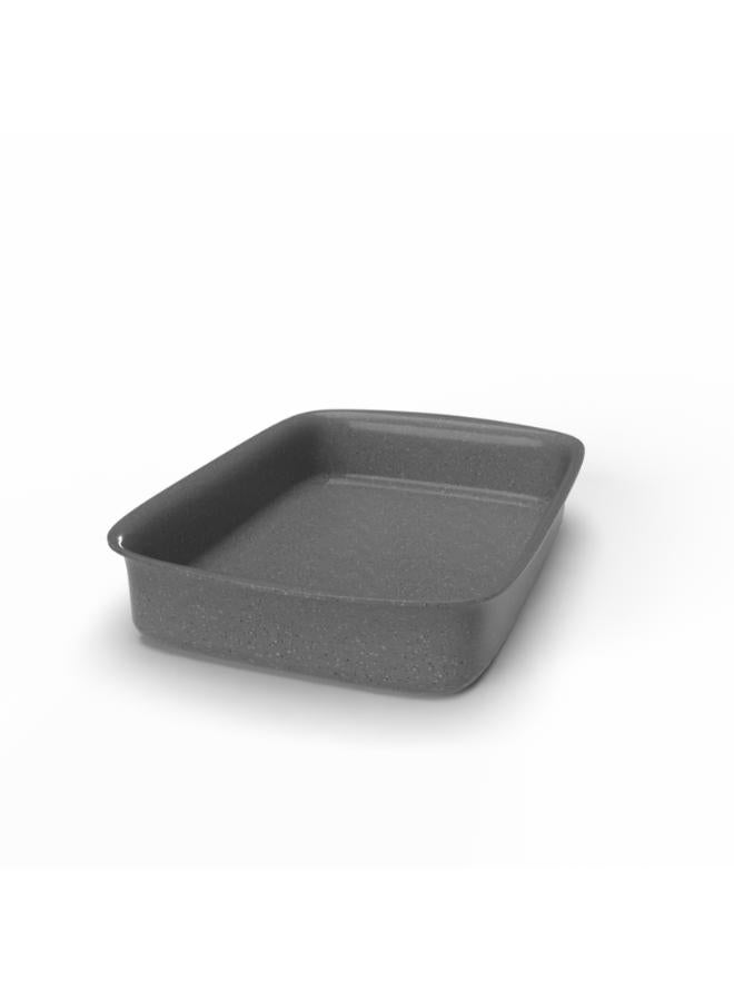 Top Chef Granit Oblong Tray 35 Cm Gray (Suitable For Induction) - Image 1