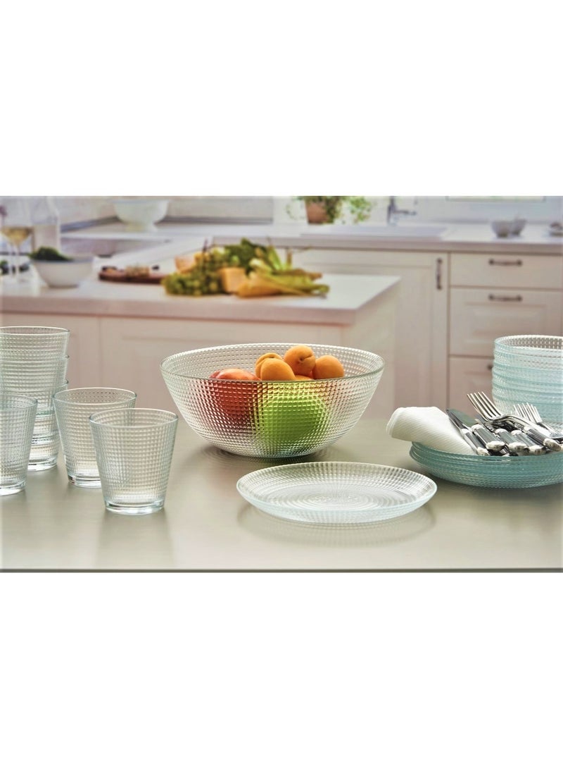 High Quality Generation Crystal Design Glass Bowl - Elegant Decorative Bowl for Home, Office, & Special Occasions - Premium Handmade Clear Glass with Modern Geometric Design - Image 2