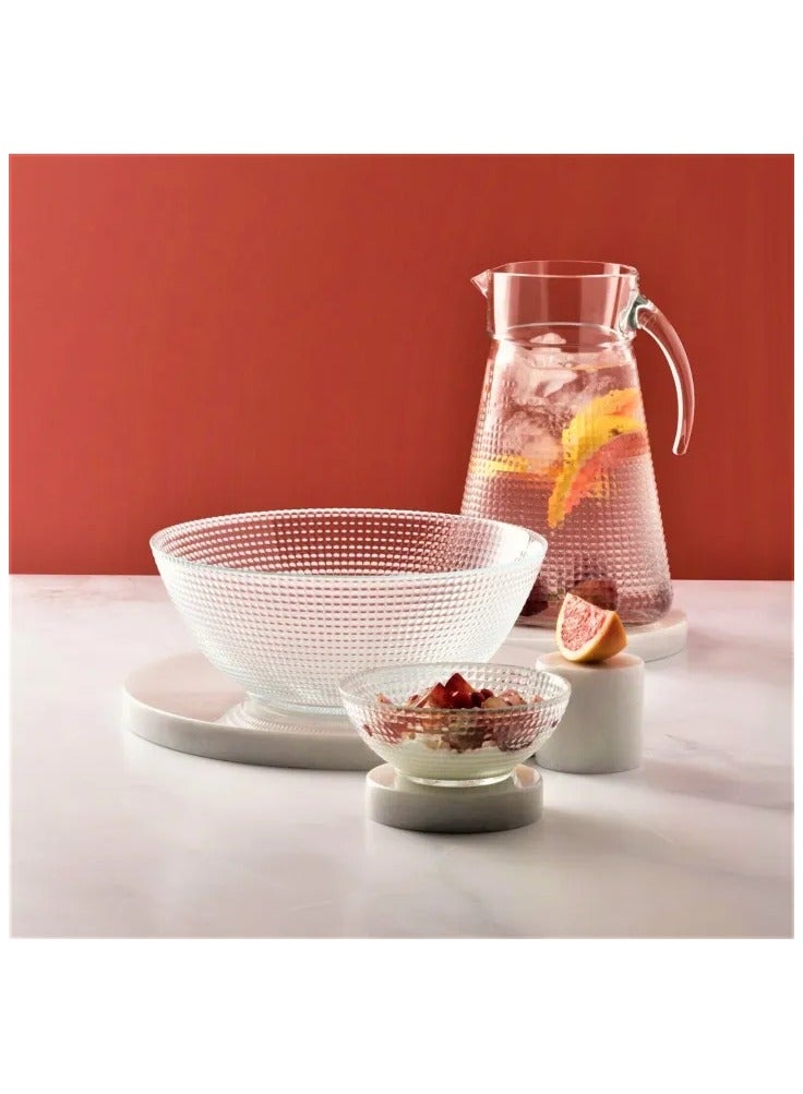 High Quality Generation Crystal Design Glass Bowl - Elegant Decorative Bowl for Home, Office, & Special Occasions - Premium Handmade Clear Glass with Modern Geometric Design - Image 4