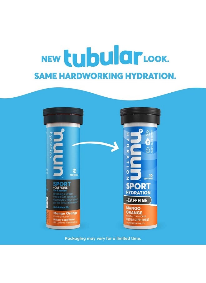 Nuun - Sport + Caffeine Electrolyte Tablets For Proactive Hydration Mixed Flavor Box 4 Pack (40 Servings) - Image 1