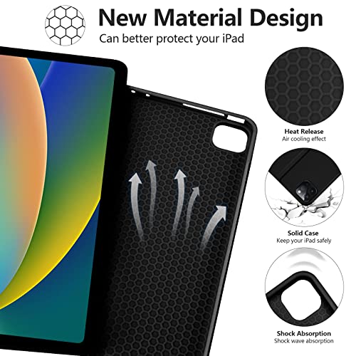 besky Keyboard Case for iPad Pro 12.9 inch (5th, 6th Generation) & New Air 13 inch M2 (Only Applies to 3 iPads Model) - Wireless Detachable Keyboard- Pencil Holder, with Auto Sleep/Wake Function - Image 4