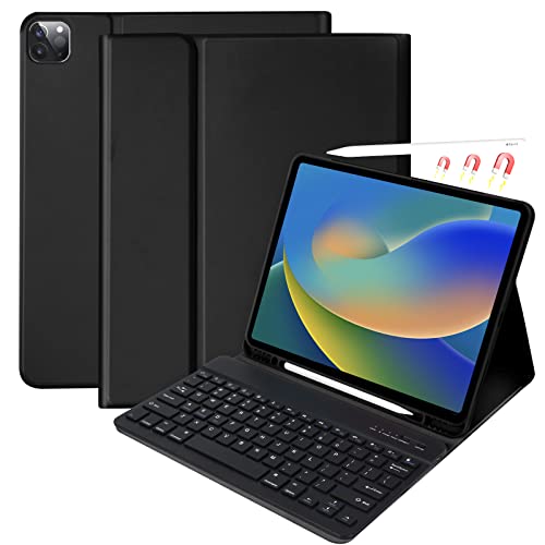 besky Keyboard Case for iPad Pro 12.9 inch (5th, 6th Generation) & New Air 13 inch M2 (Only Applies to 3 iPads Model) - Wireless Detachable Keyboard- Pencil Holder, with Auto Sleep/Wake Function - Image 1