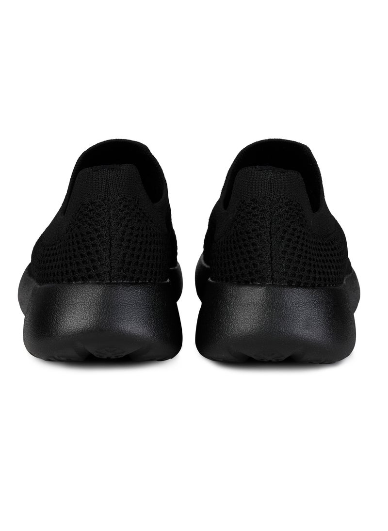 DUOZOULU - Lightweight slip on shoes comfortable and durable men's classic and fashion sneakers shoes for men and shoes for women mesh shoes Lace less shoes SDF-7 by DUOZOULU - Black-Black - Image 1