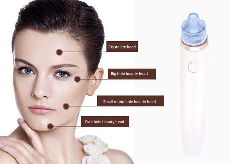 Veentus 4 in 1 Blackhead Whitehead Extractor Remover Device, Acne, Pimple, Pore Cleaner, Vacuum Suction Tool with 4 Suction Head for Men and Women, Blackhead Remover Machine (Multi-Color) - Image 2