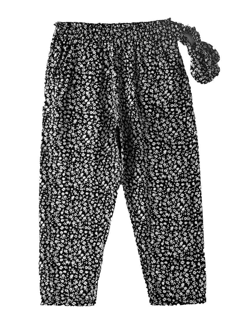 Jelliene Girls All Over Printed Pants 100% Viscose, Soft and Flowy Pants for Girls - Image 1