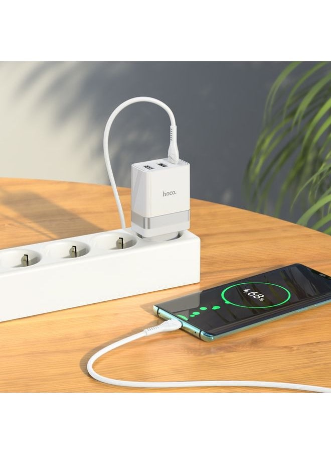 HOCO N21 Pro Tourer PD 30W Type-C إلى مجموعة الشاحن السريعة ثلاثية المنافذ ، نوع المكونات: قابس الاتحاد الأوروبي
