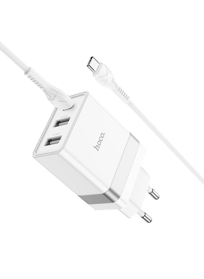 HOCO N21 Pro Tourer PD 30W Type-C إلى مجموعة الشاحن السريعة ثلاثية المنافذ ، نوع المكونات: قابس الاتحاد الأوروبي