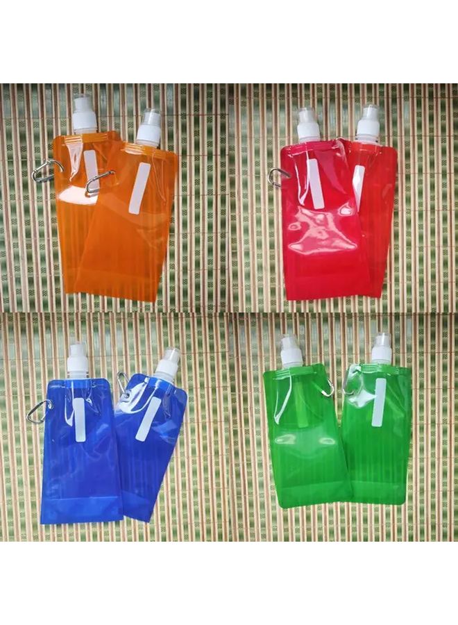 Blue Large Capacity Hydration Bag 16.23oz Portable Folding Water Bottle Travel - Image 1