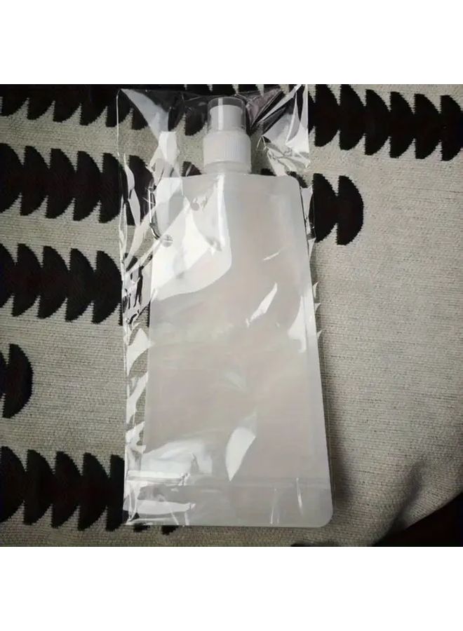 Blue Large Capacity Hydration Bag 16.23oz Portable Folding Water Bottle Travel - Image 4