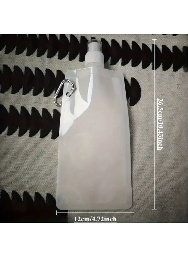 Blue Large Capacity Hydration Bag 16.23oz Portable Folding Water Bottle Travel - Image 2