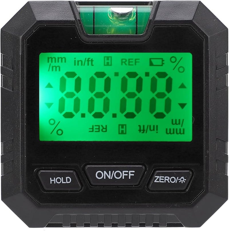 Digital Level Box Magnetic Base Electronic Protractor Angle Finder Black - Image 2