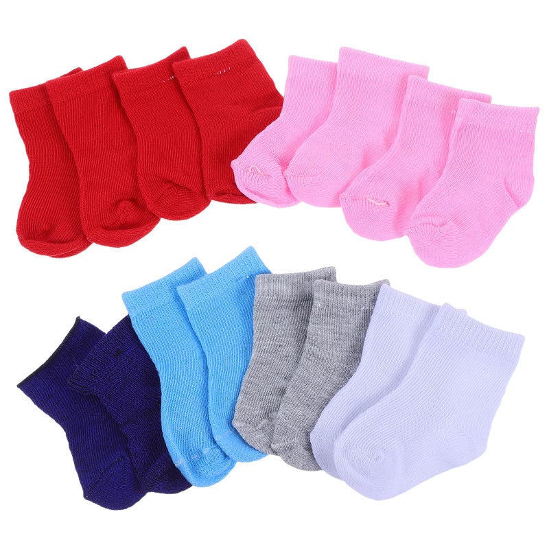 Garneck 8 Pairs of Baby Doll Socks Mini Multicolored Shoes Socks for 18 Inch American Doll Girl Mini Clothes Accessories for Puppet Play House Decor - Image 3