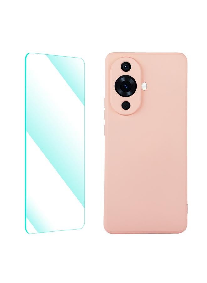 The Bros Case For Huawei Nova 11 Liquid Silicone Phone Case with Tempered Glass Film