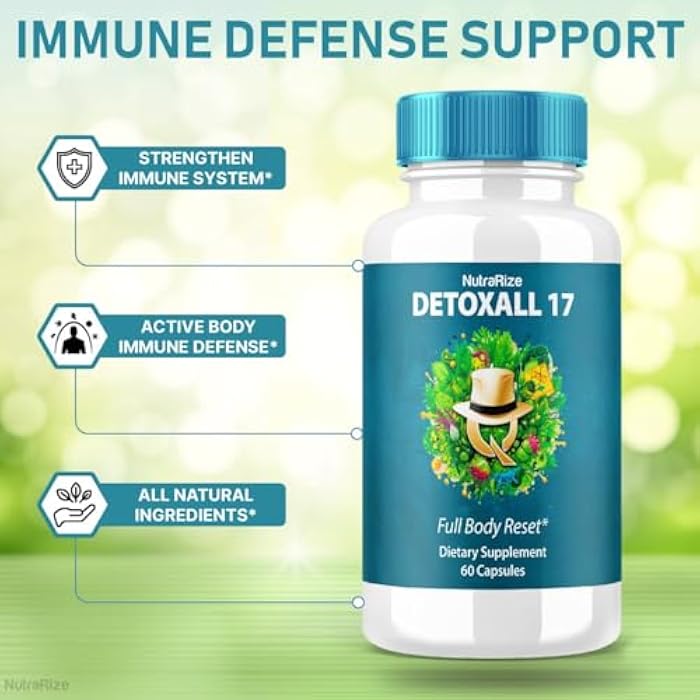 NutraRize (2 Pack) DetoxAll 17, DetoxAll 17 Full Body Reset, DetoxAll17 Dietary Supplement for Overall Health and Wellness, Maximum Strength All-Natural Pills to Boost Energy, Detox All 17 Review (120 Capsules) - Image 5