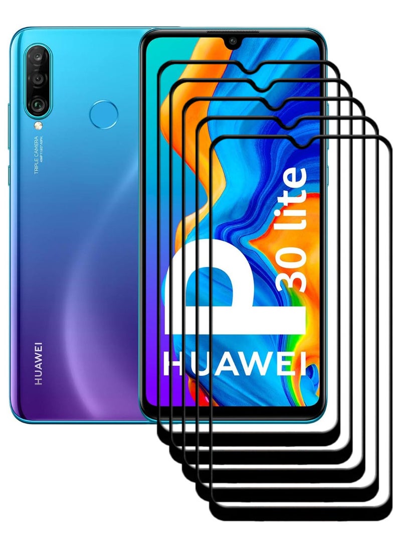 ACLIX 5 Pieces Antistatic ESD Dustproof Premium Quality High Definition Tempered Glass Screen Protector Designed For Huawei P30 lite - Image 1