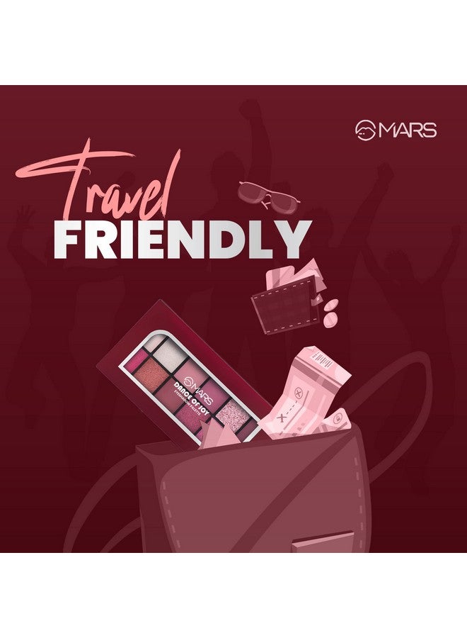 مارس مجموعة ظلال العيون MARS 12 Shades Dance of Joy | عالية الصبغة وقابلة للمزج | متعددة الألوان | لمسة نهائية غير لامعة ولامعة (13.2 جرام) (03-Multicolor) - Image 3