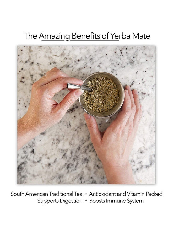 Yerba Mate Tea Cup Set, Mate Gourds Cup for Yerba Mate with Straws, Stainless Steel Double Wall Insulation Gourd Tea Cup Mate Straw Set, 8 Ounces - Image 4