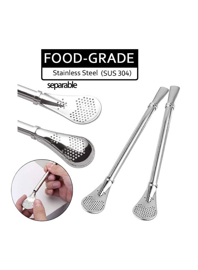 Yerba Mate Tea Cup Set, Mate Gourds Cup for Yerba Mate with Straws, Stainless Steel Double Wall Insulation Gourd Tea Cup Mate Straw Set, 8 Ounces - Image 5