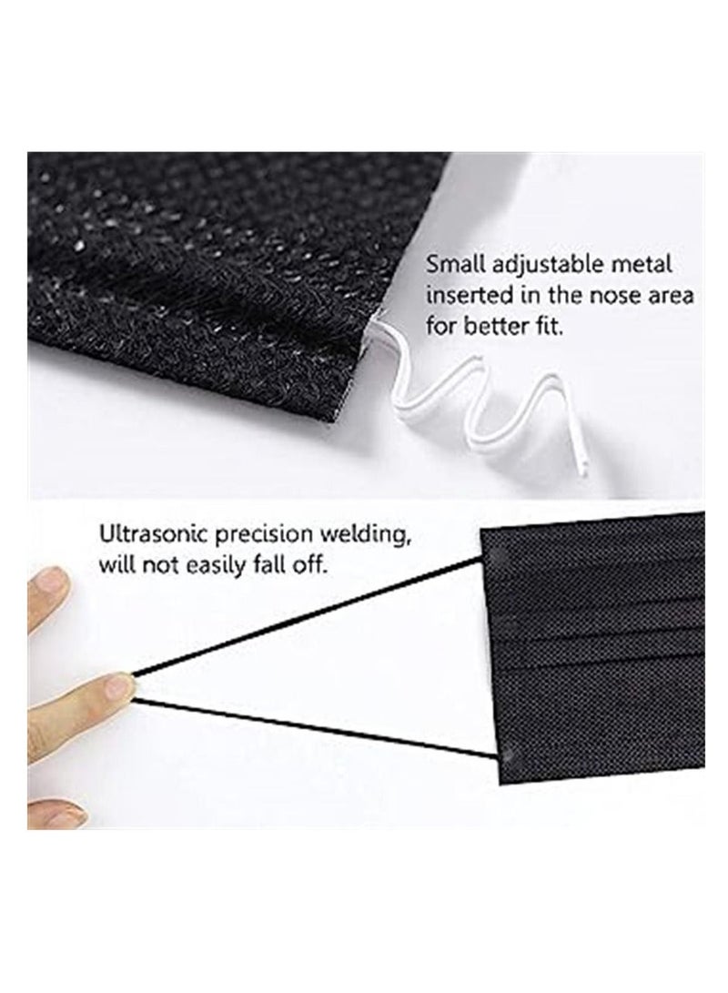 500PCS 3 ply black disposable masks filter mask - Image 4