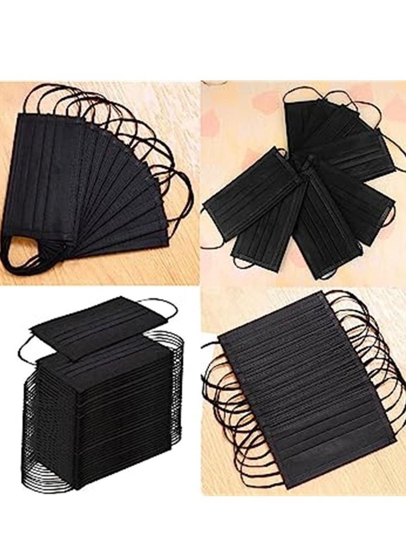 500PCS 3 ply black disposable masks filter mask - Image 3
