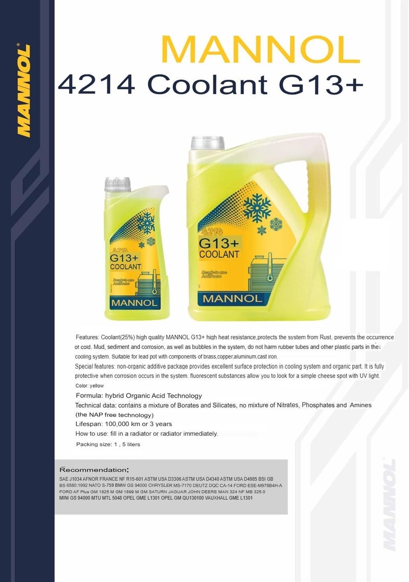 MANNOL Pro Cool 4414 Motorcycle Coolant - 2 Pack - Image 3