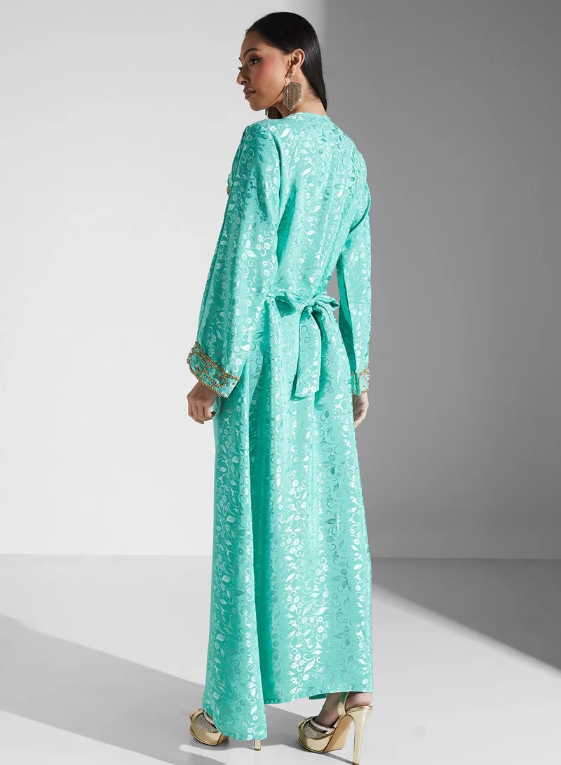 ارابيان كلوزيت Embellished Embroidered Jalabiya