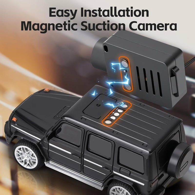 GoolRC WLtoys 6406 Mini RC Car with 720P Camera, 2.4GHz FPV Control, LED Lights - Black - Image 4