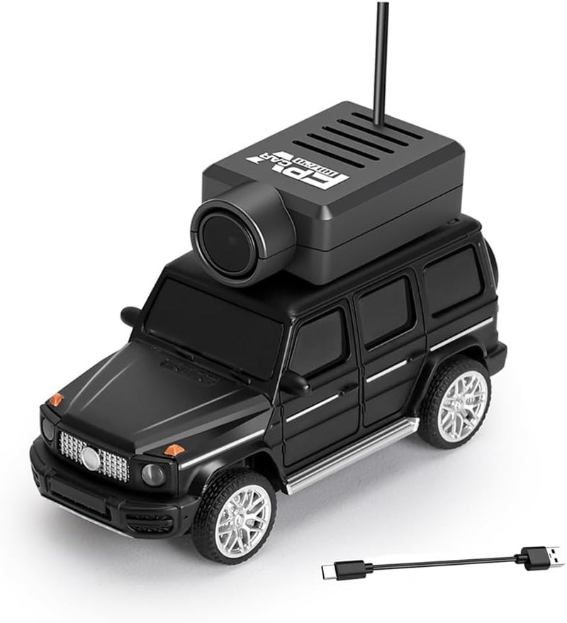 GoolRC WLtoys 6406 Mini RC Car with 720P Camera, 2.4GHz FPV Control, LED Lights - Black - Image 1