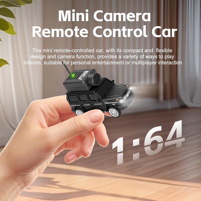 GoolRC WLtoys 6406 Mini RC Car with 720P Camera, 2.4GHz FPV Control, LED Lights - Black - Image 2