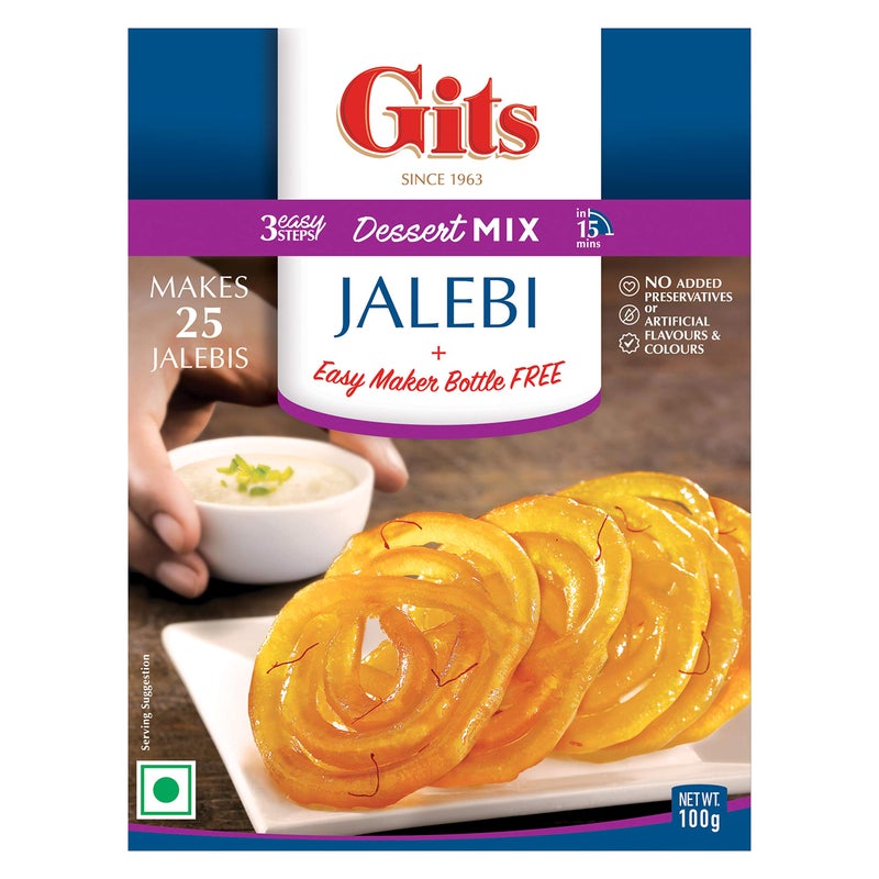 Gits Jalebi Dessert Mix, 100 g (Pack of 4) - Image 3