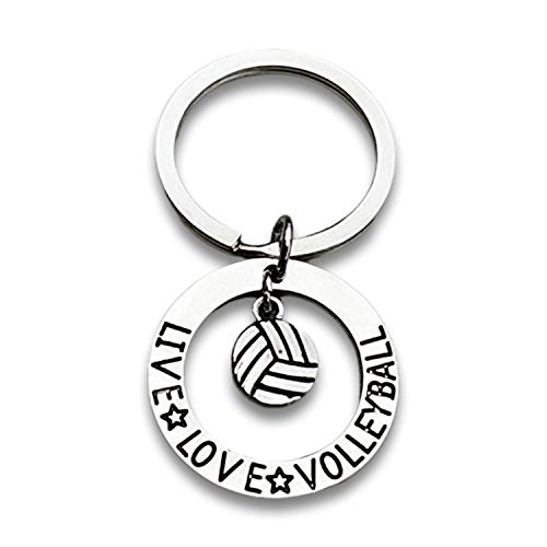 Infinity Collection Volleyball Gift- Volleyball Live Love Volleyball Keychain for Women and Girls- Volleyball Gifts for Volleyball Players - Image 1