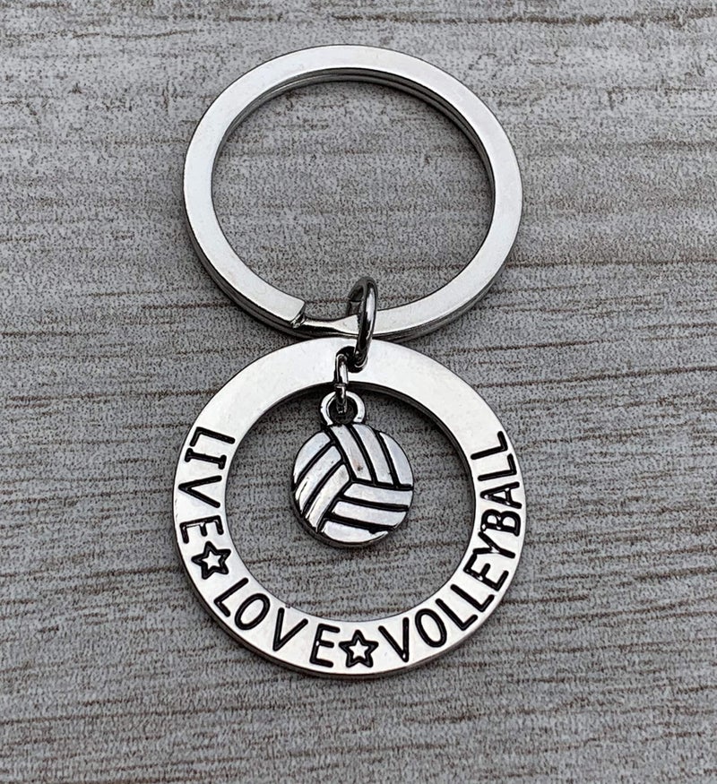 Infinity Collection Volleyball Gift- Volleyball Live Love Volleyball Keychain for Women and Girls- Volleyball Gifts for Volleyball Players - Image 2
